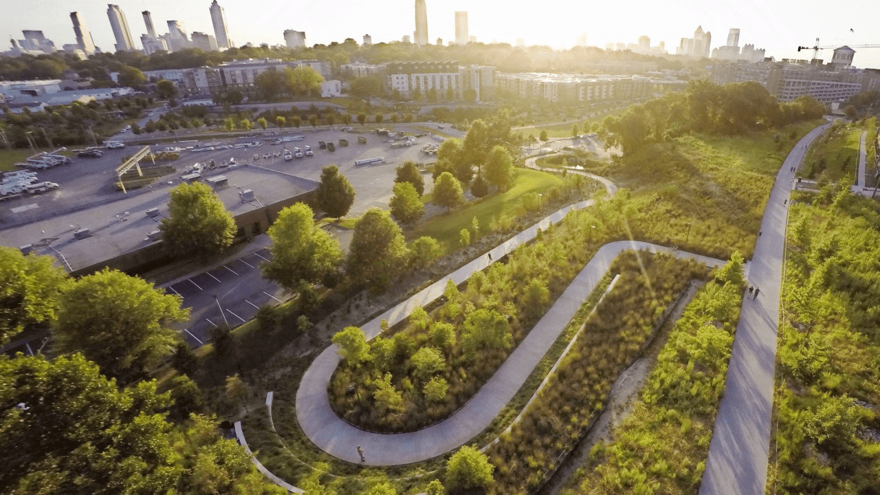 Atlanta Beltline aerial view